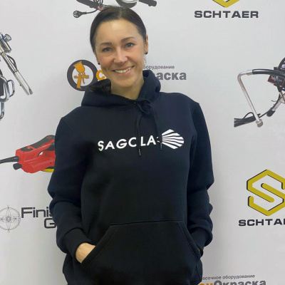 Sagola толстовка с принтом 100% хлопок, XL
